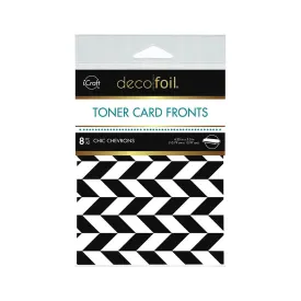 Deco Foil White Toner Sheets 4.25"x 5.5" 8 pack - Chic Chevrons*