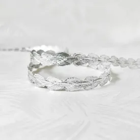 Double Scalloped Edge All Metallic Braid