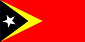 East Timor National Flag Printed