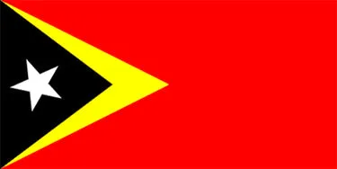 East Timor National Flag Printed