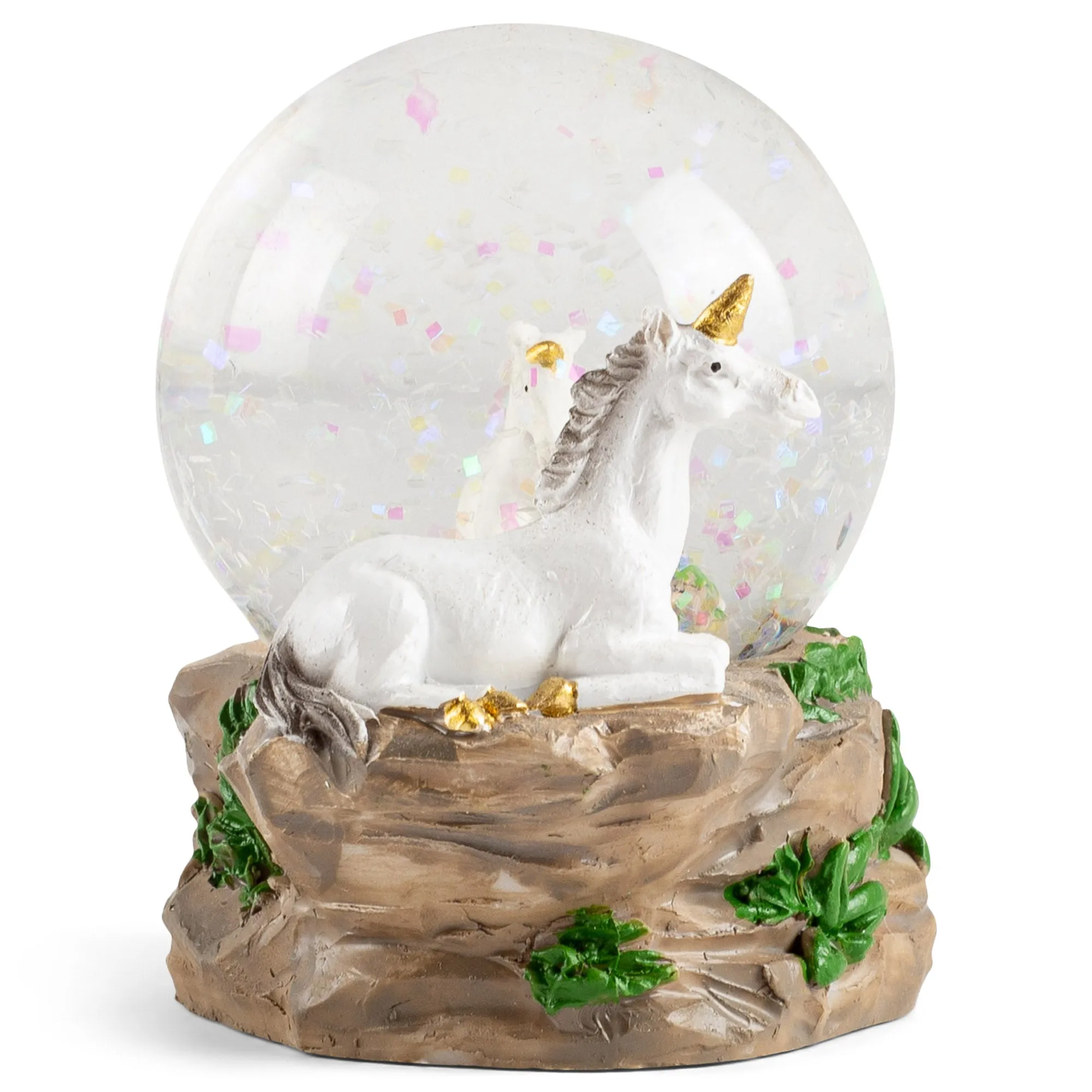 Elanze Designs Pretty Unicorns Figurine 45MM Polyresin Water Globe Decoration