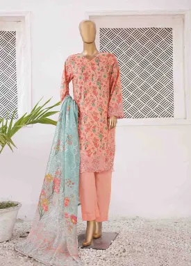 EMB-0177-SM- 3 Piece Embroidered Stitched Suit