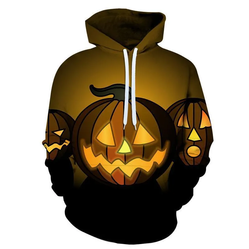 Emilia Pumpkin Halloween 3D Digital Printing Hoodie