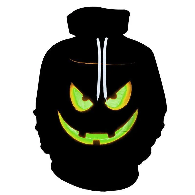 Emilia Pumpkin Halloween 3D Digital Printing Hoodie