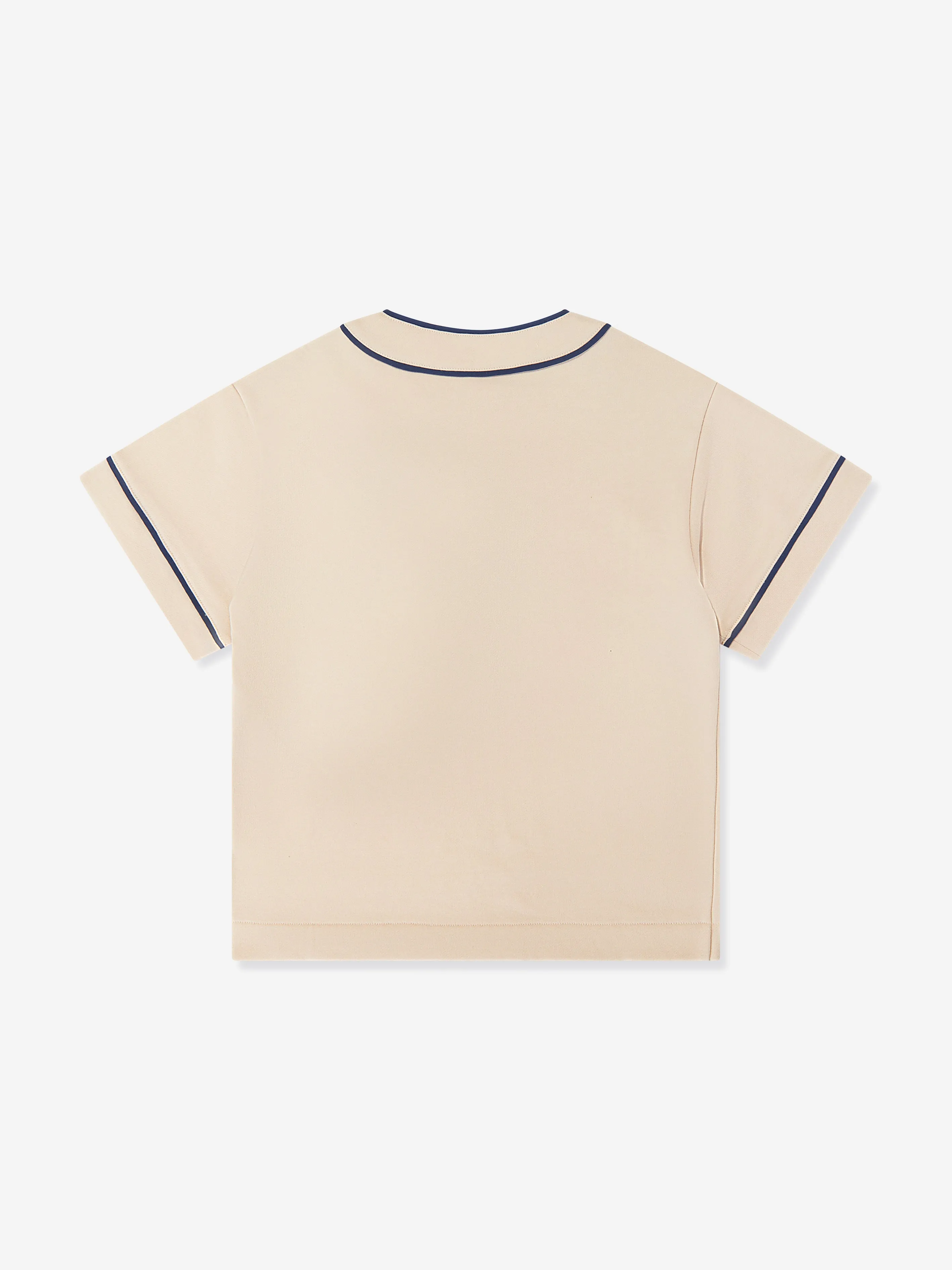 Fendi Boys Cotton T-Shirt in Beige