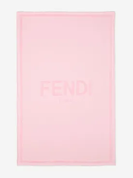 Fendi Kids Roma Terry Beach Towel in Pink