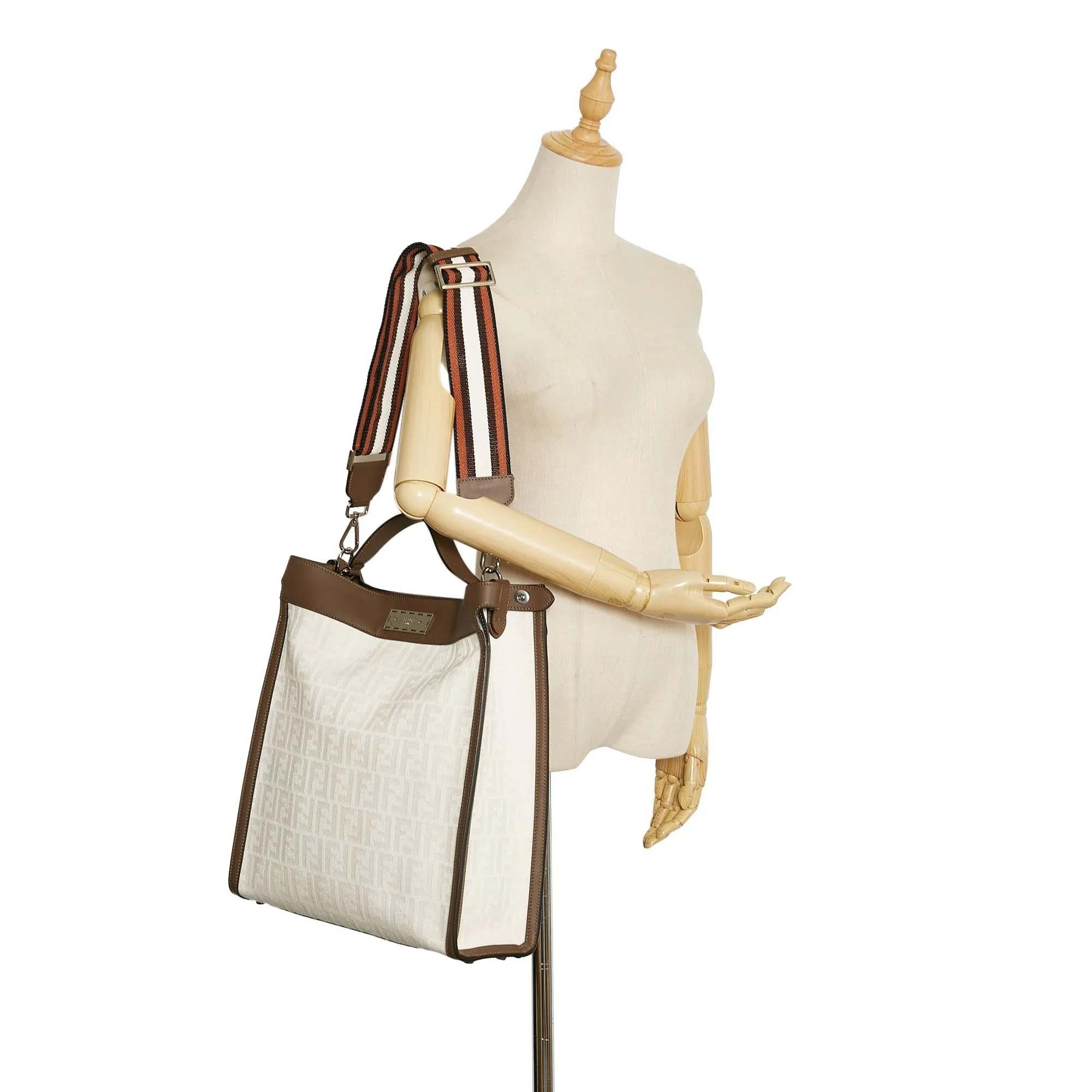 Fendi Medium Zucca Peekaboo X-Lite Satchel (SHG-YFsO03)