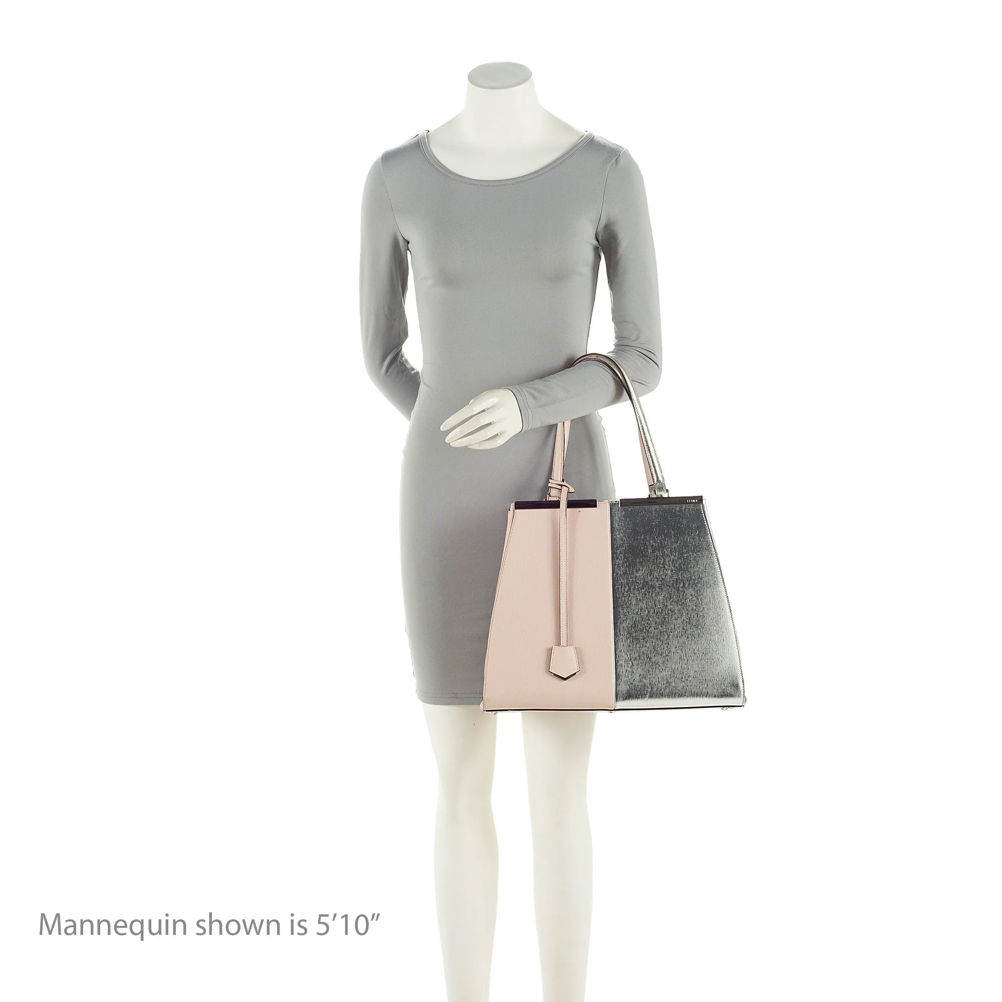 Fendi Metallic Calfskin Bi Color 3Jours Tote (SHF-22279)