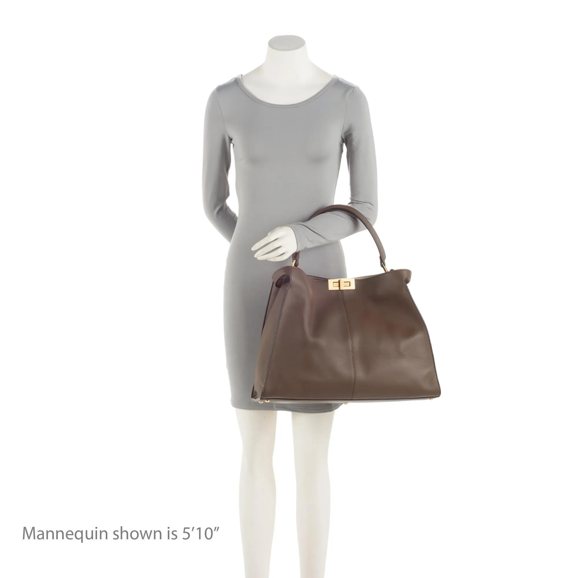 Fendi Nappa Leather Peekaboo X Lite Large Satchel (SHF-WvzNXl)