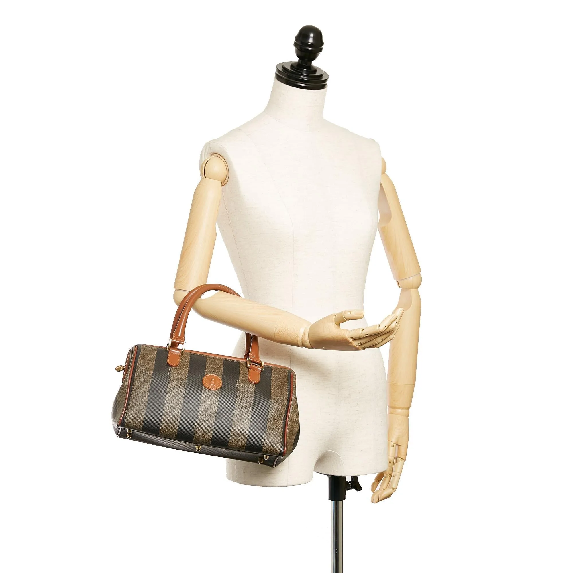 Fendi Pequin Handbag (SHG-27134)