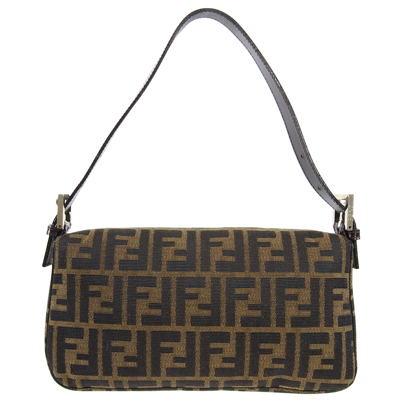 Fendi Vintage 1990's Zucca Monogram Logo Baguette Bag