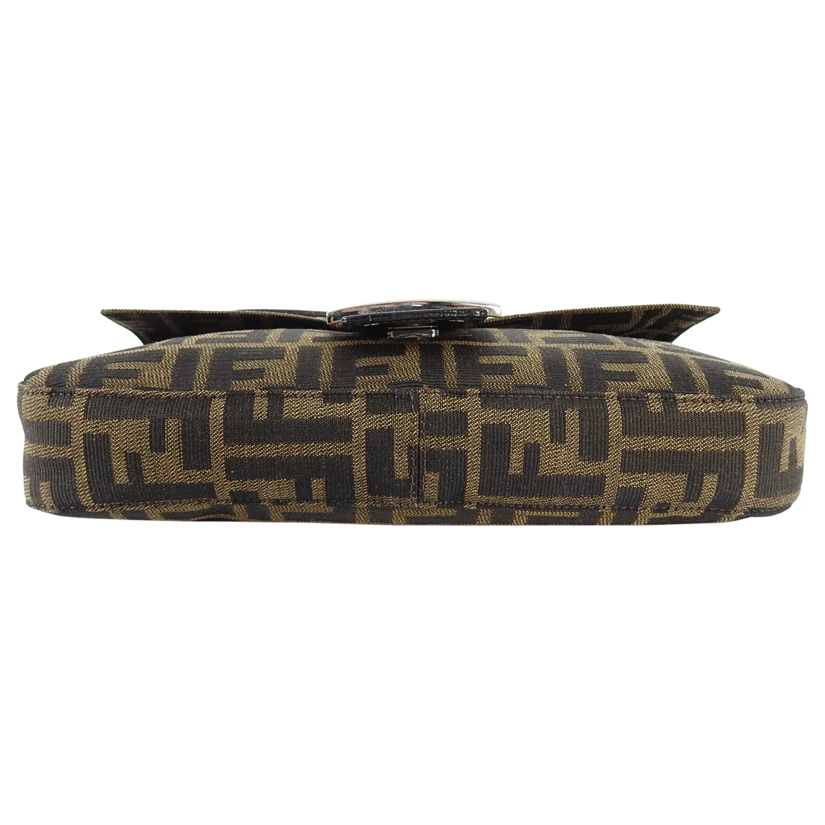 Fendi Vintage 1990's Zucca Monogram Logo Baguette Bag