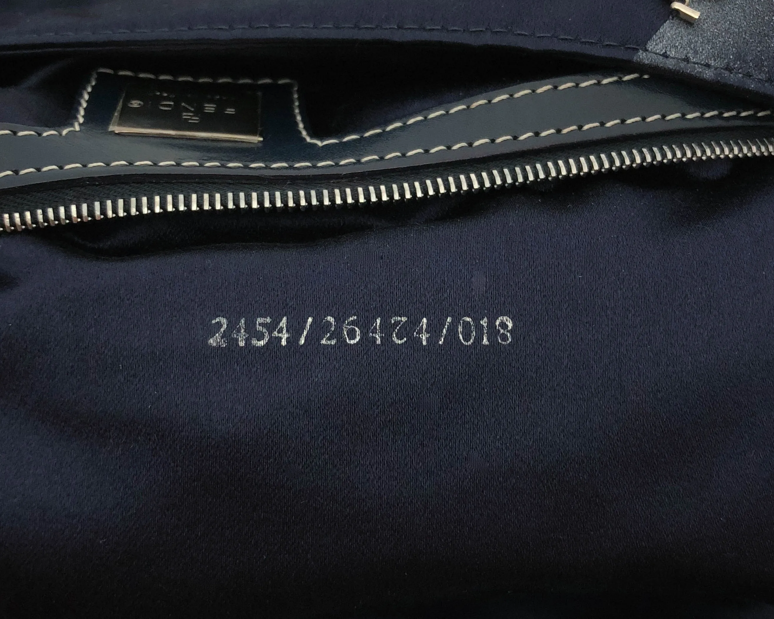 Fendi Vintage Runway Hand-Painted Silk Baguette Bag