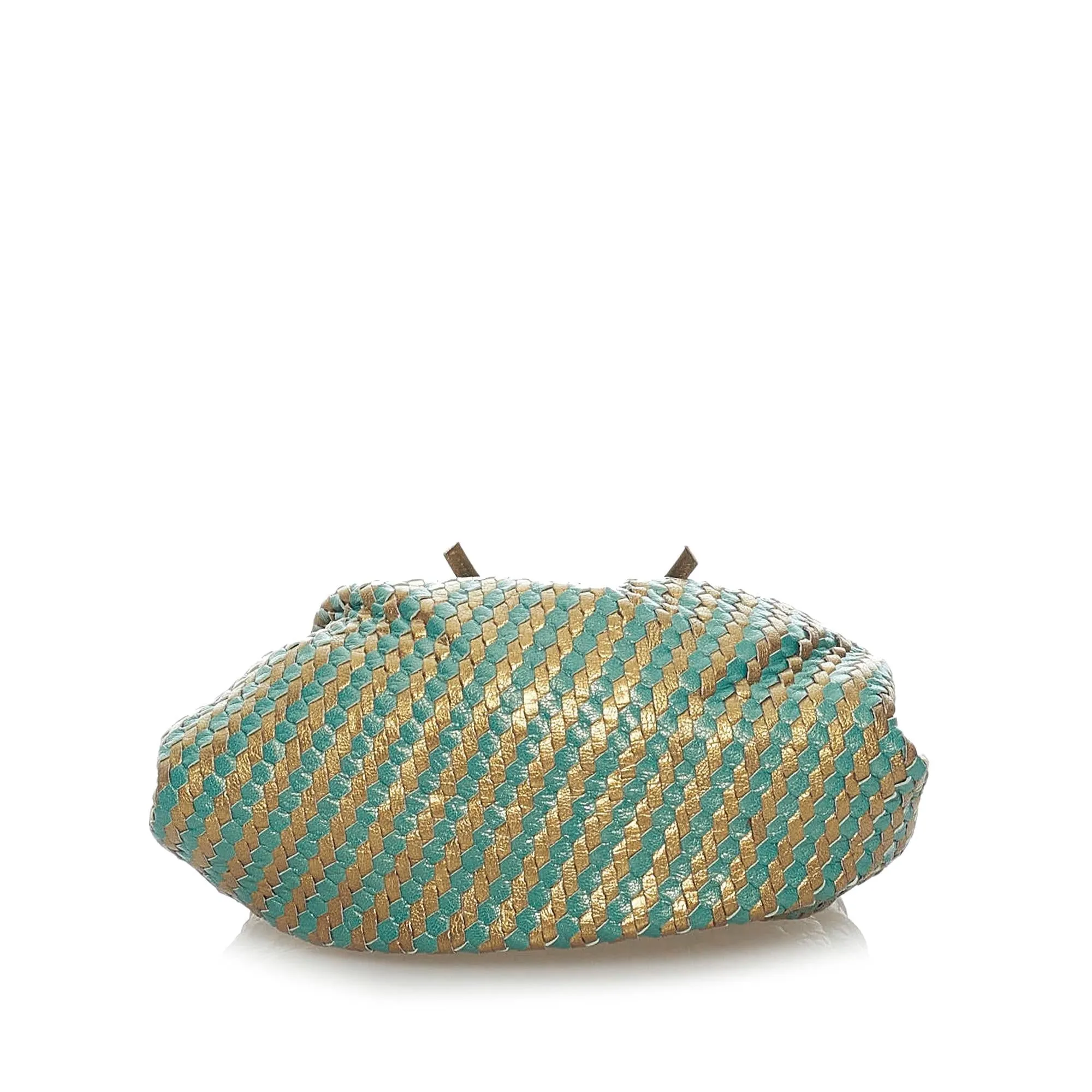 Fendi Woven Leather Bucket Bag (SHG-33268)