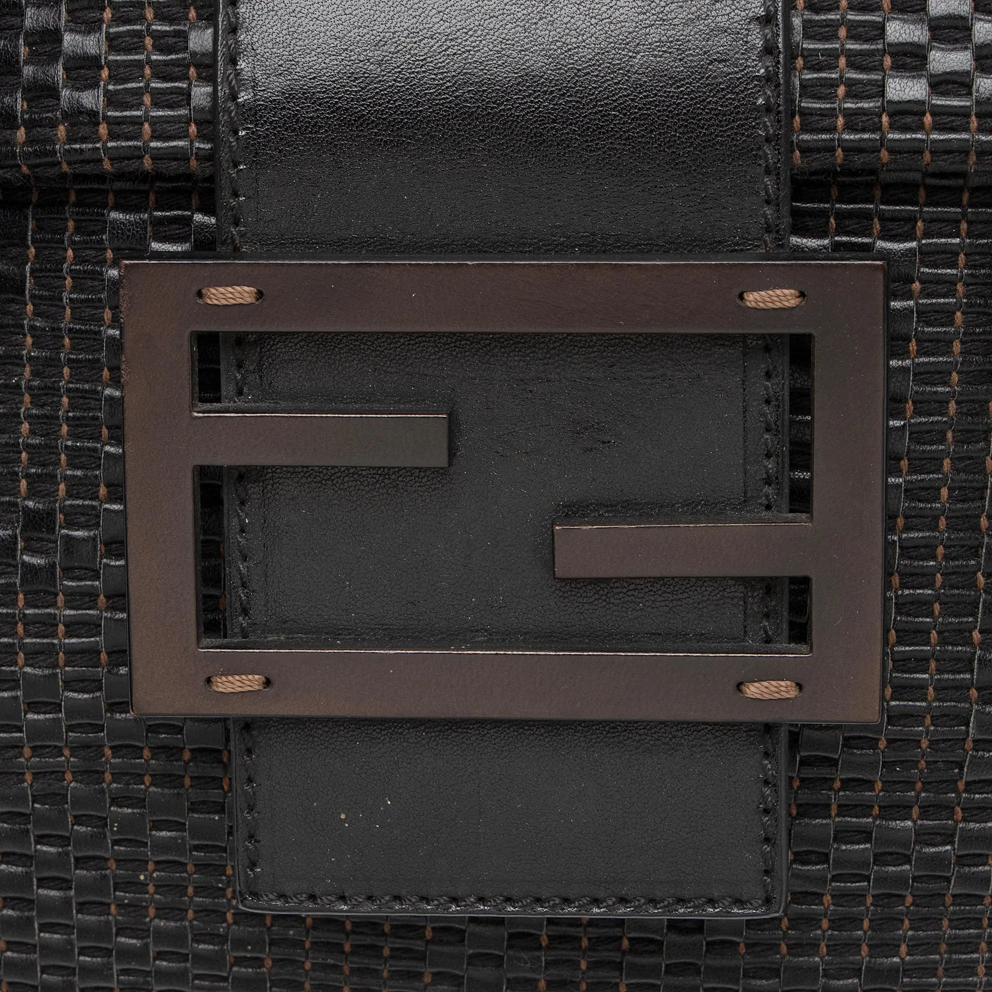 Fendi Woven Zucca Leather Forever Large Shoulder Bag (SHF-QqfMFO)