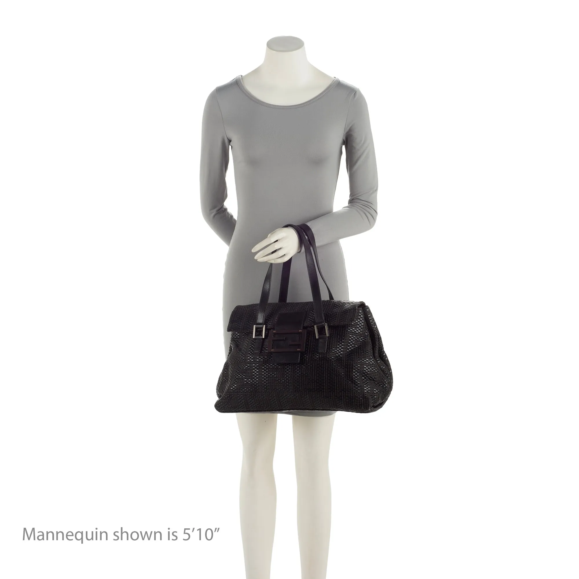 Fendi Woven Zucca Leather Forever Large Shoulder Bag (SHF-QqfMFO)