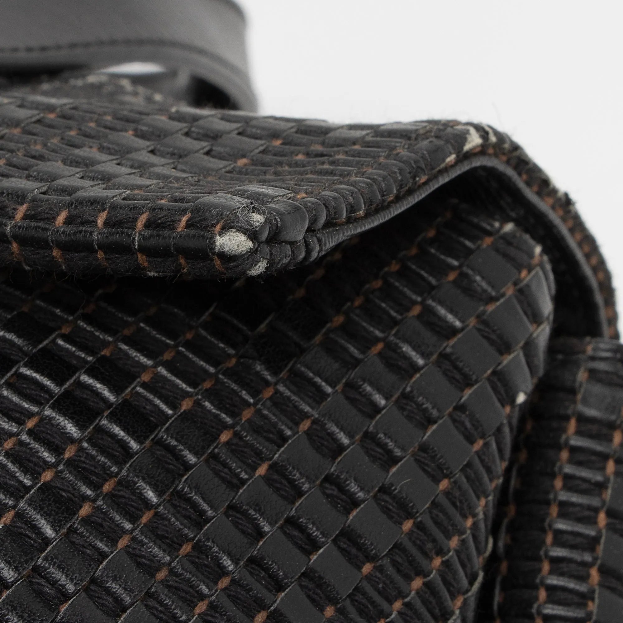 Fendi Woven Zucca Leather Forever Large Shoulder Bag (SHF-QqfMFO)