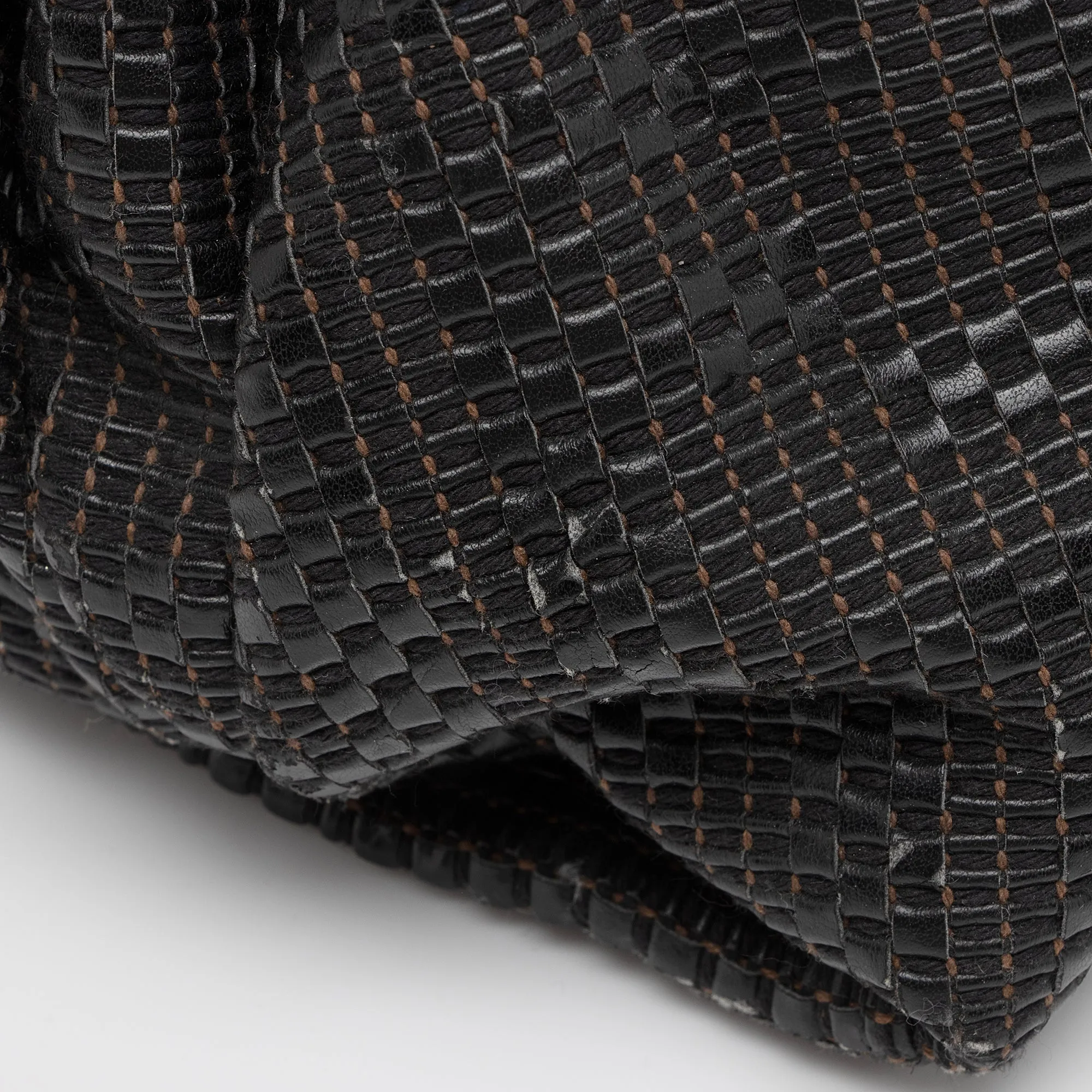 Fendi Woven Zucca Leather Forever Large Shoulder Bag (SHF-QqfMFO)