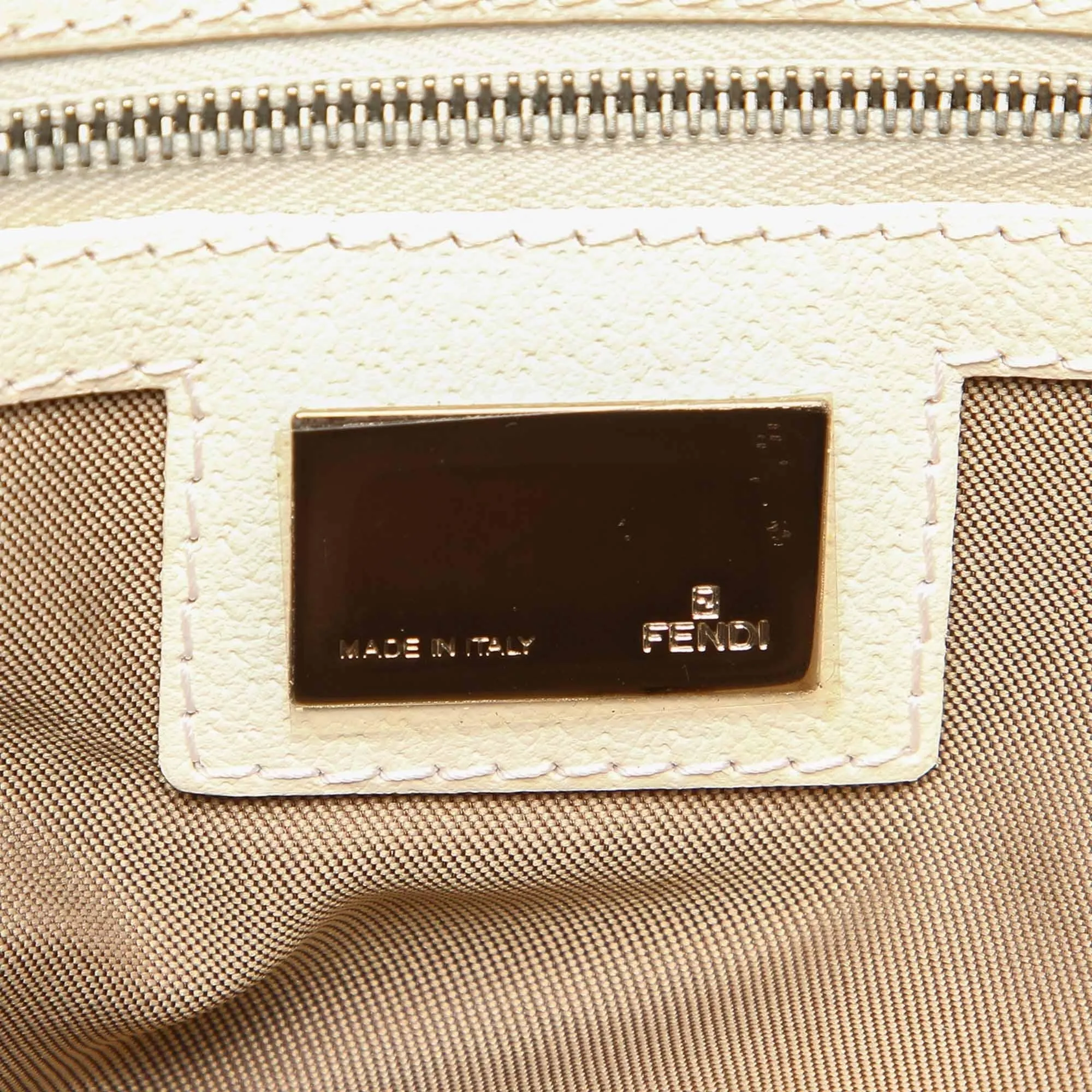 Fendi Zebra Print Canvas Tote Bag (SHG-32381)