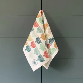 Flower Tea Towel - Rainbow