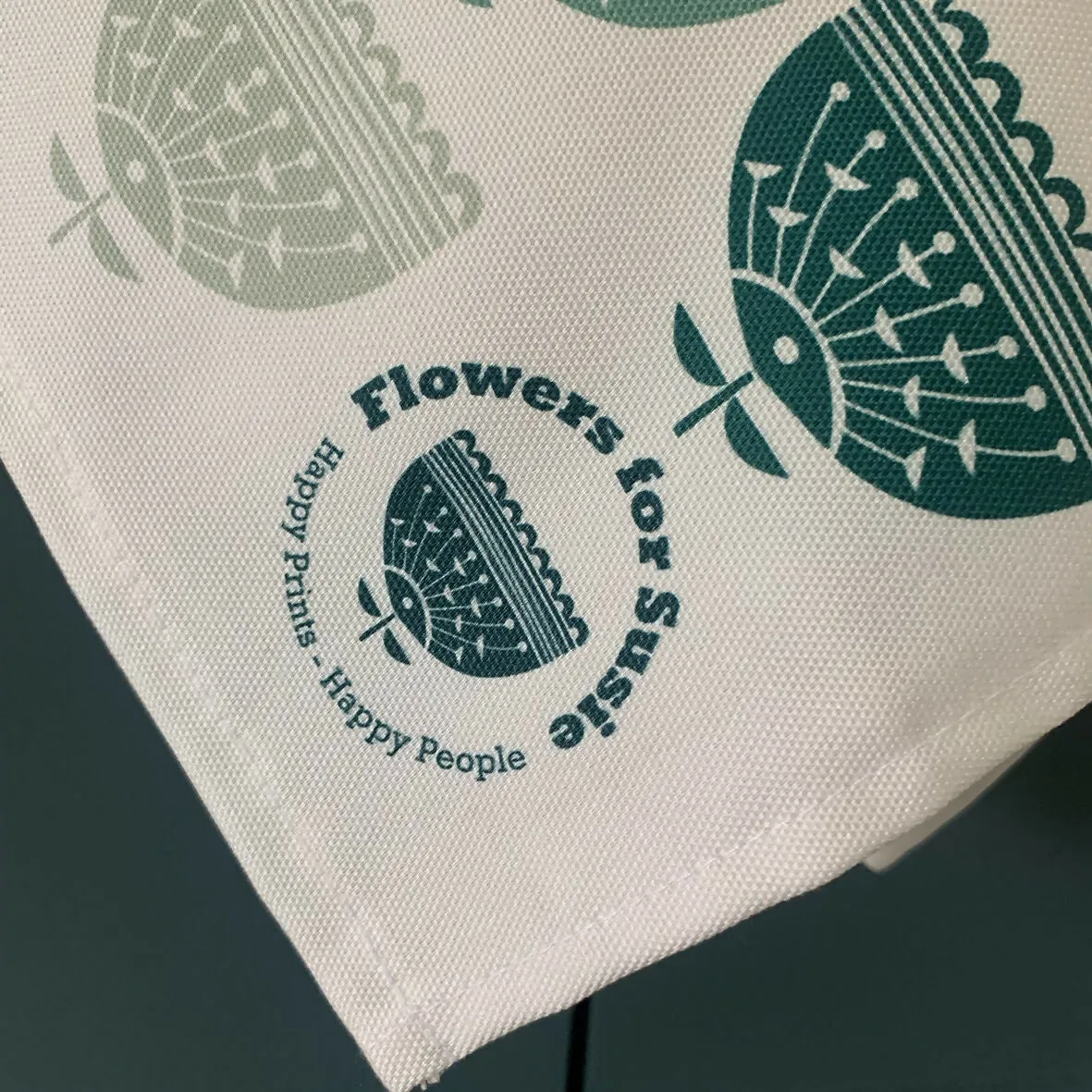 Flower Tea Towel - Rainbow