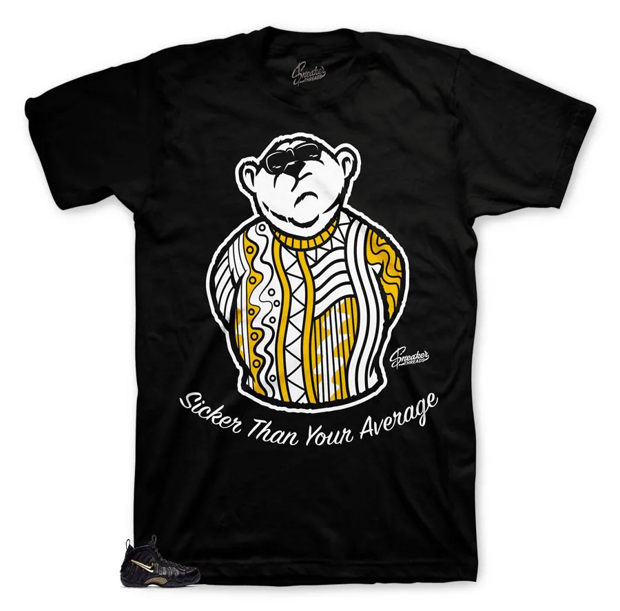 Foamposite Black Gold Big Bear Shirt