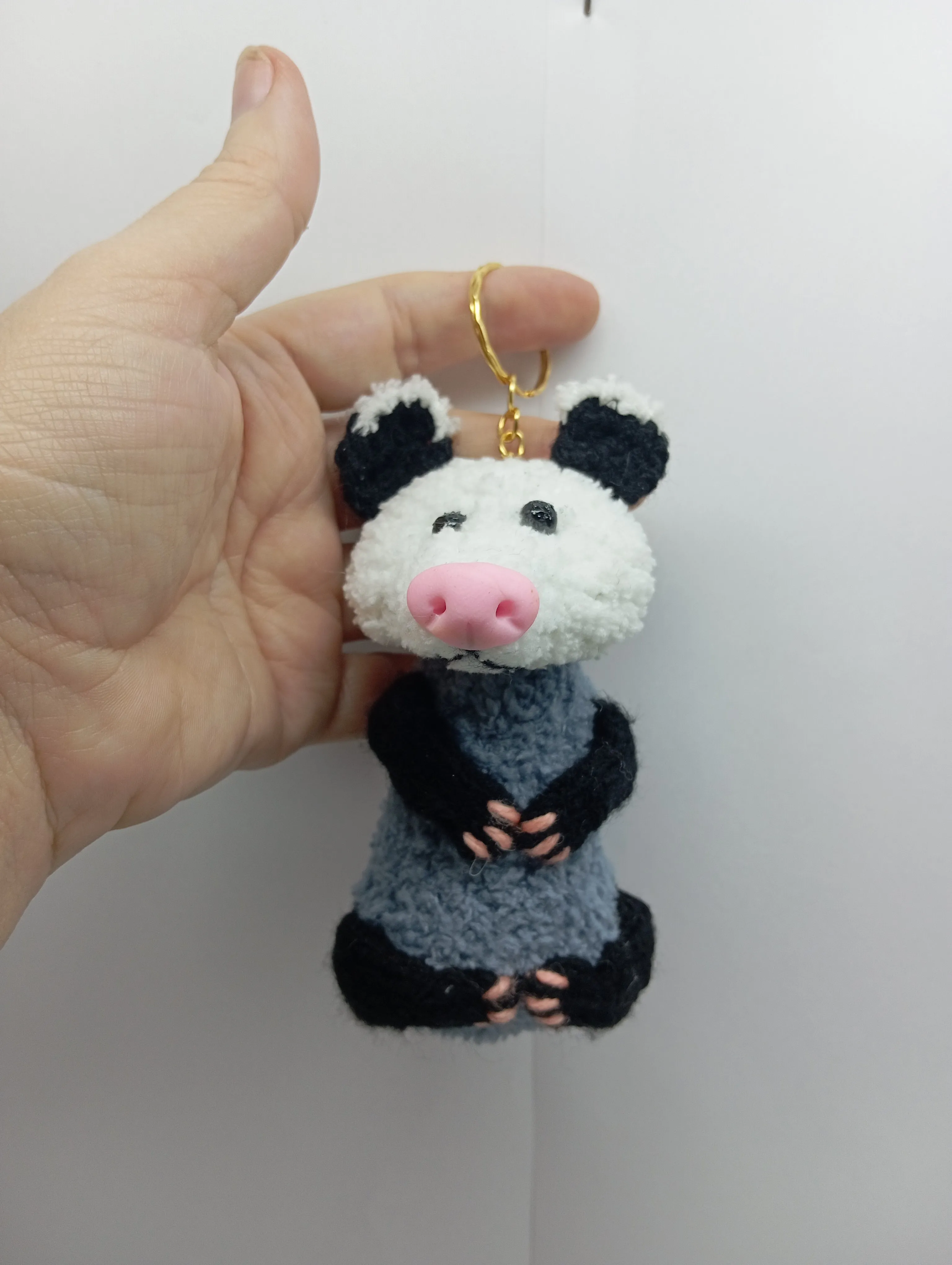 Fox, Rat, Possum Keychains knitted accessories toy