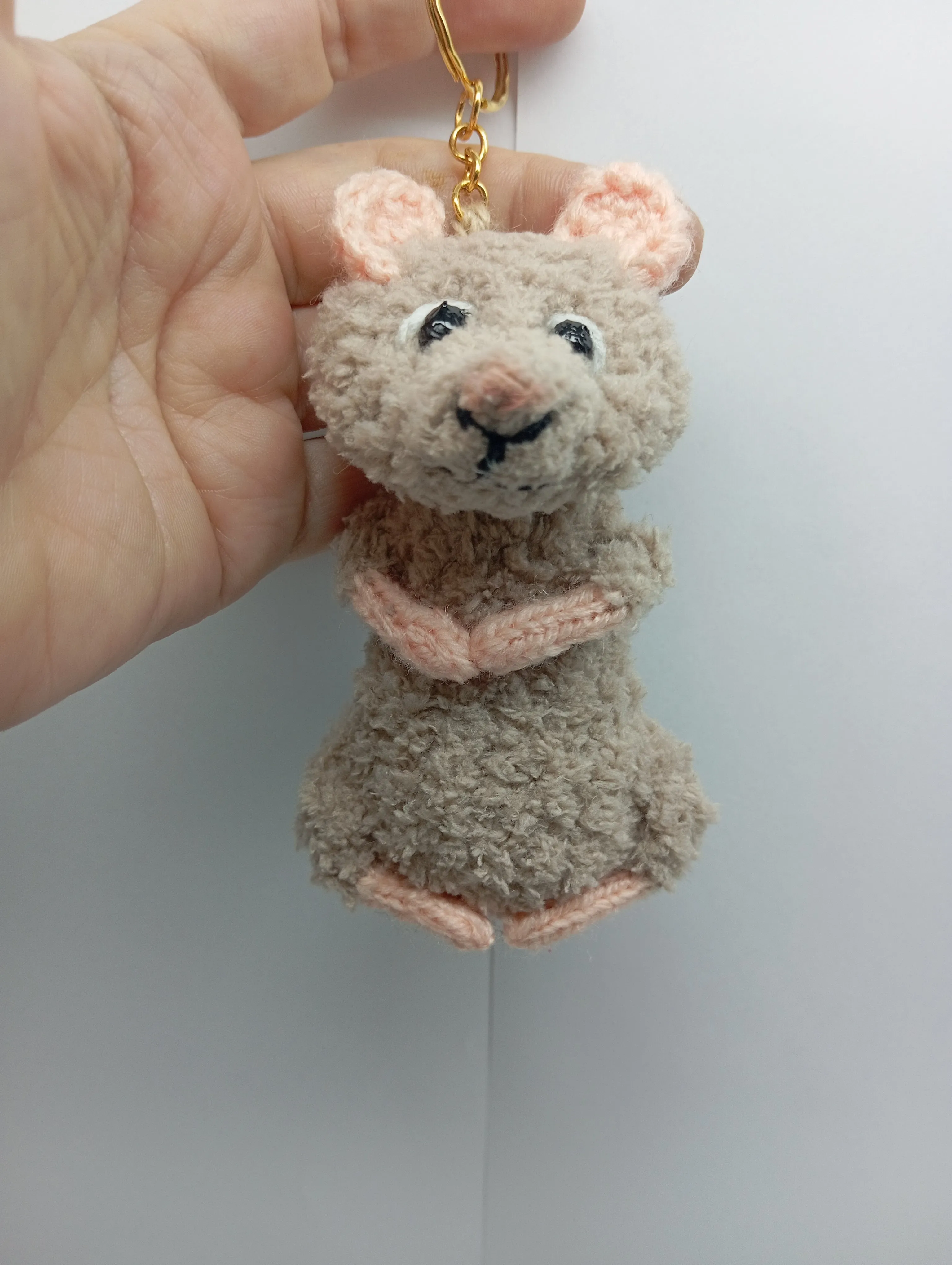 Fox, Rat, Possum Keychains knitted accessories toy