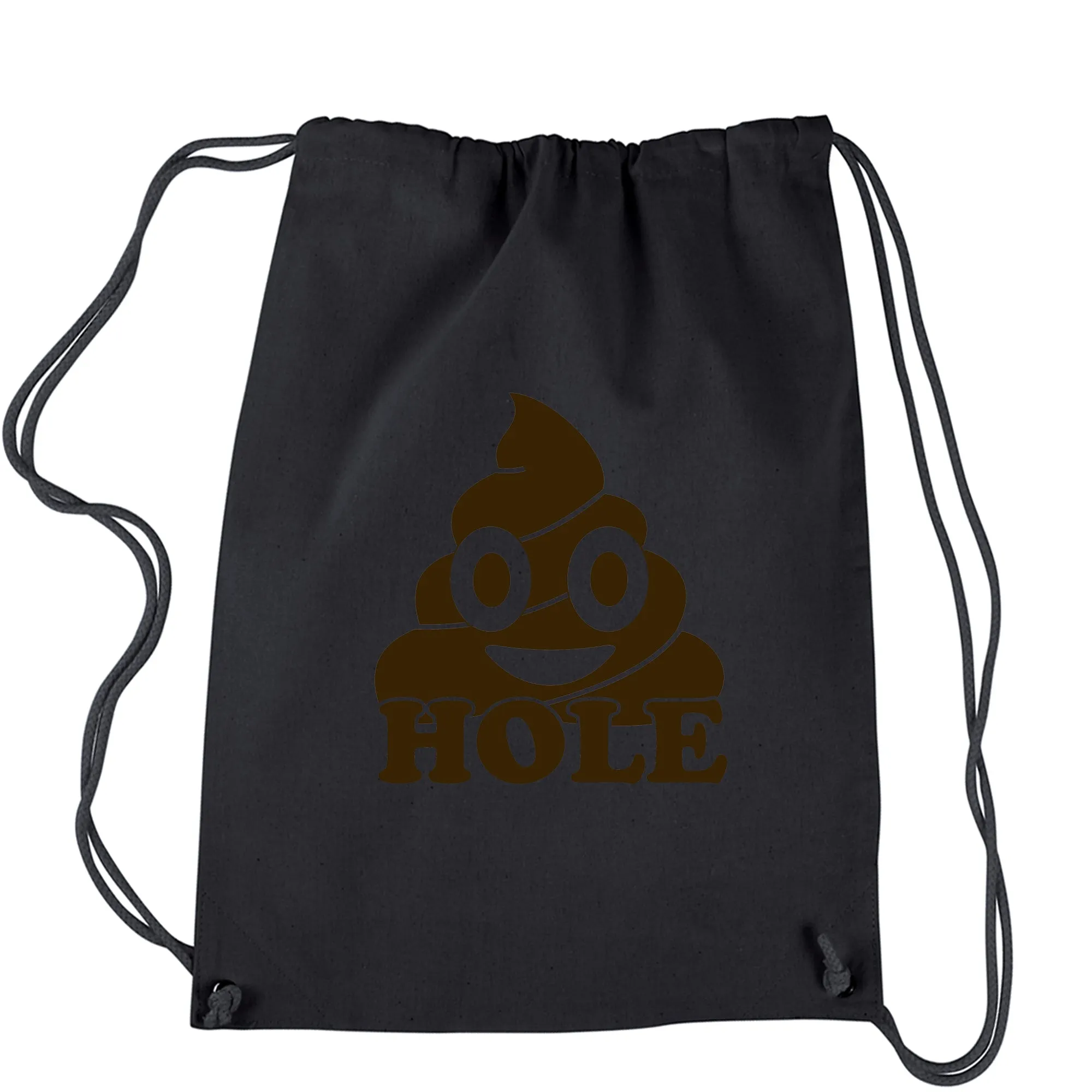 Funny Emoticon Sh*thole Trump Political Joke Drawstring Backpack