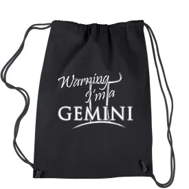 Gemini Pride Astrology Zodiac Sign Drawstring Backpack