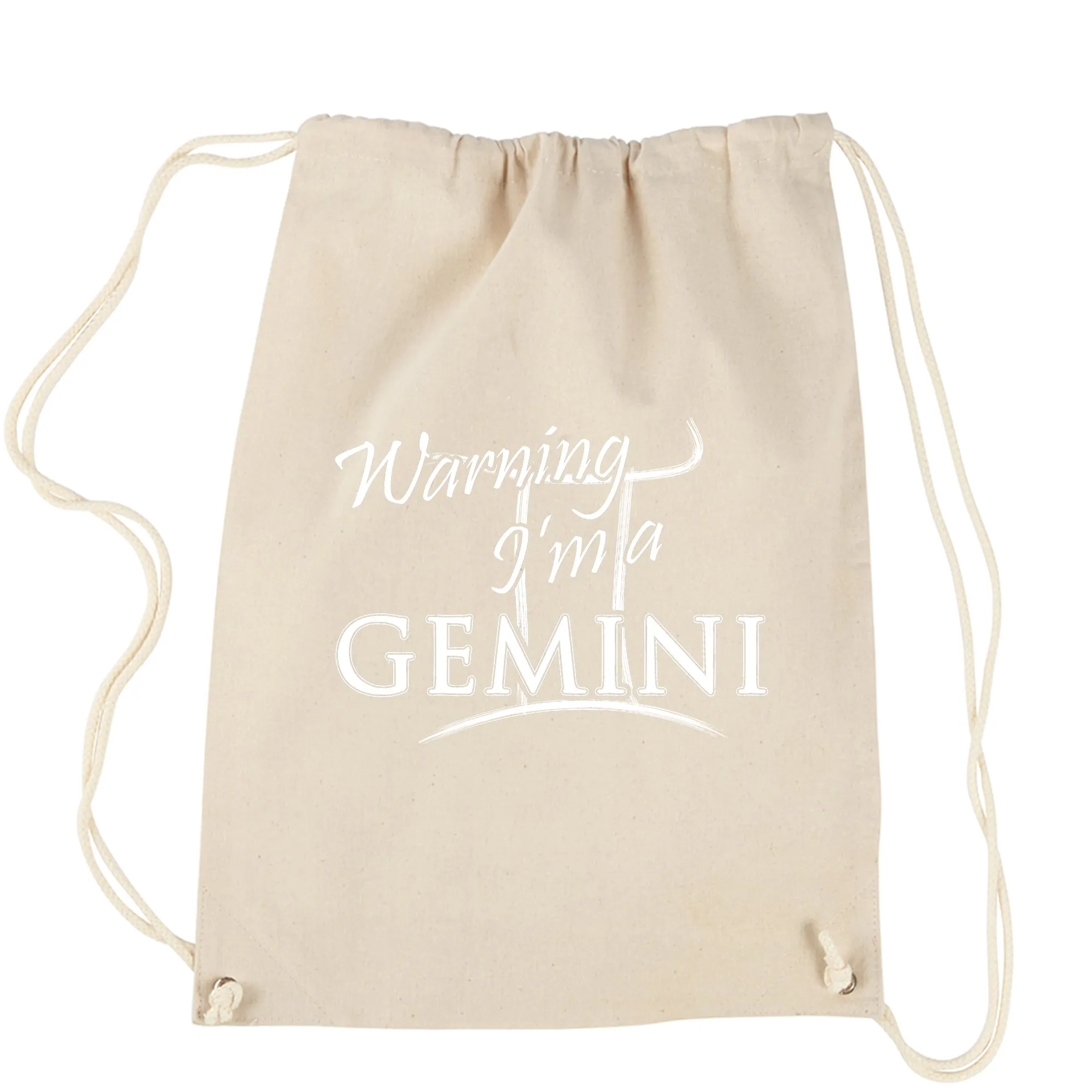 Gemini Pride Astrology Zodiac Sign Drawstring Backpack
