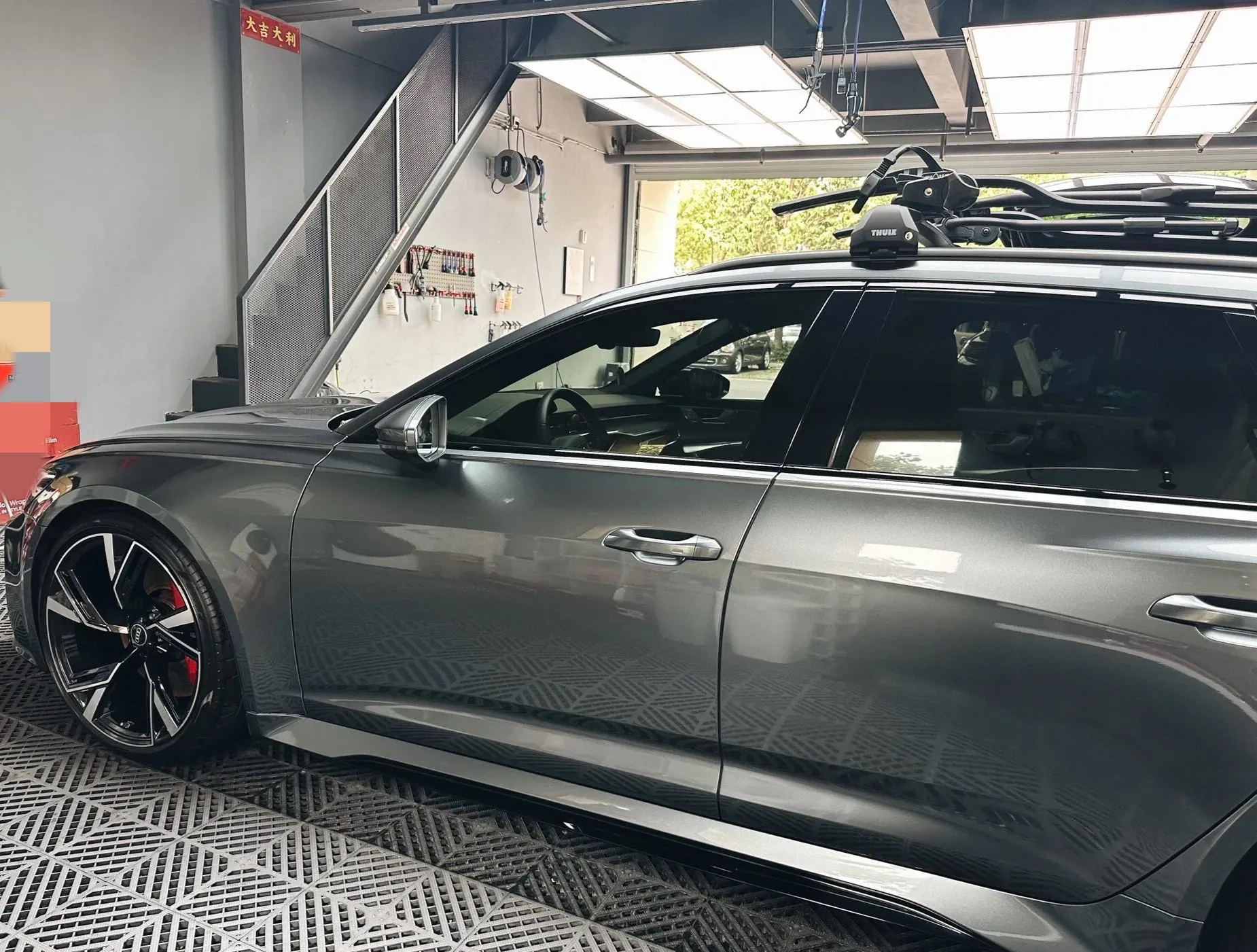Gloss Metallic Battleship Grey Car Wrap