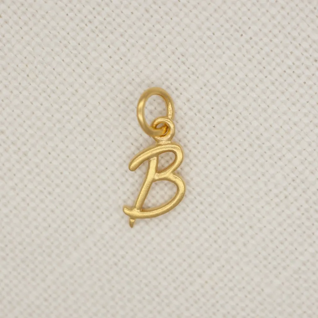 Gold Script Initial Pendant by Wallin   Buerkle FINAL SALE
