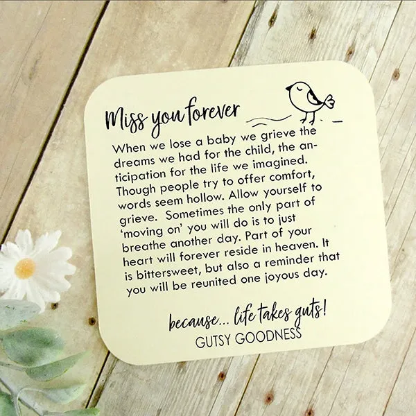 I Will Hold You In My Heart Keychain, Miscarriage Gift by Gutsy Goodness