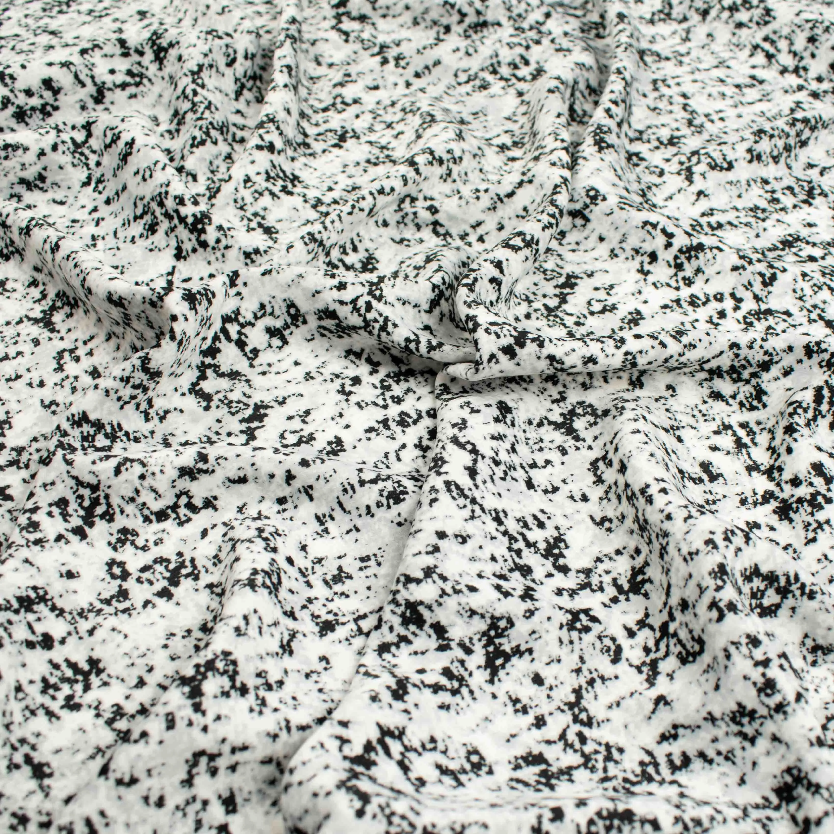 Ice Wash Prints Design-701 Black & White
