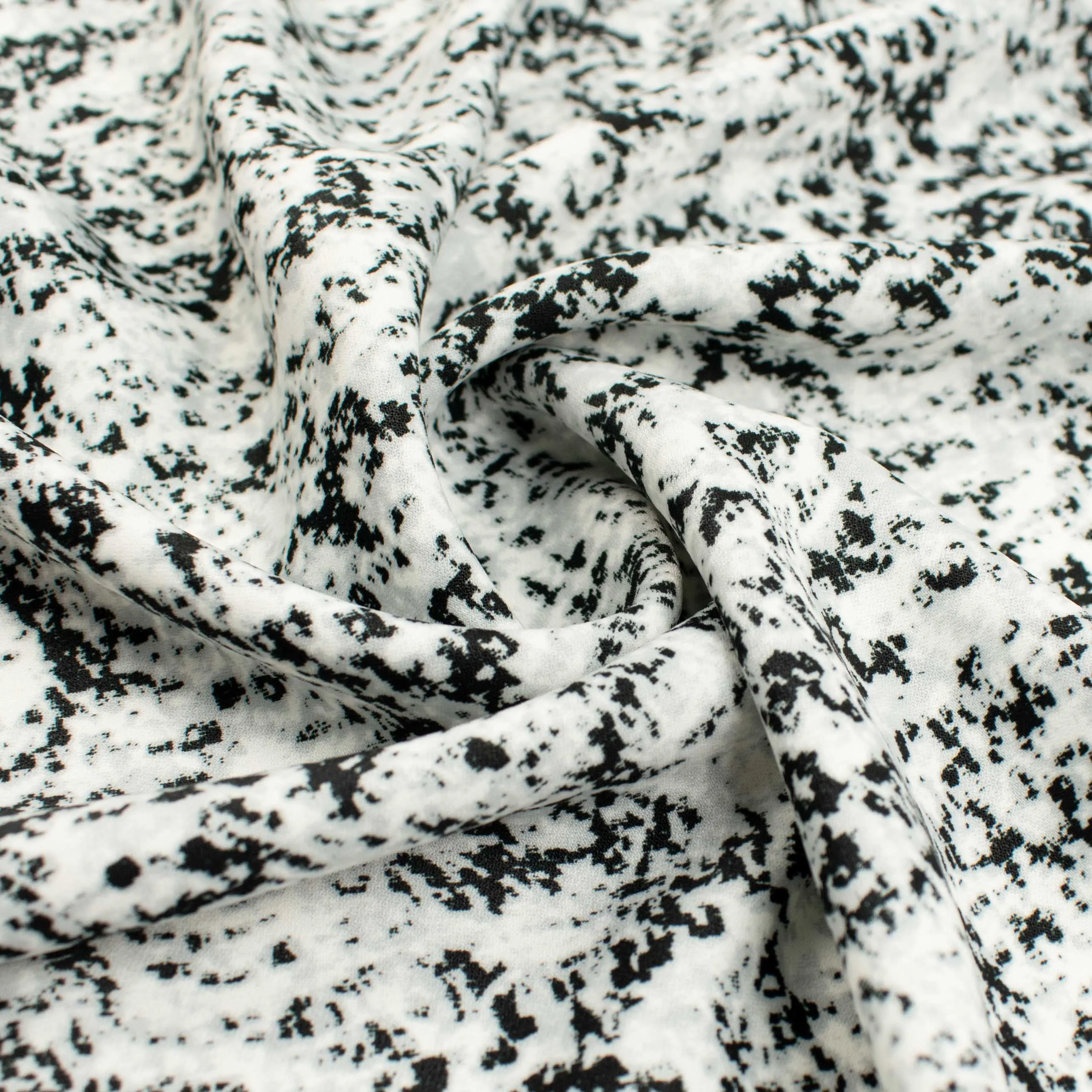 Ice Wash Prints Design-701 Black & White