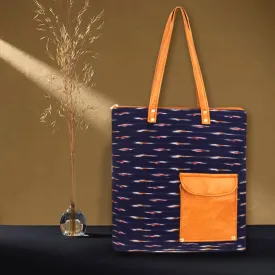 Indigo Mood Ikat Office Bag