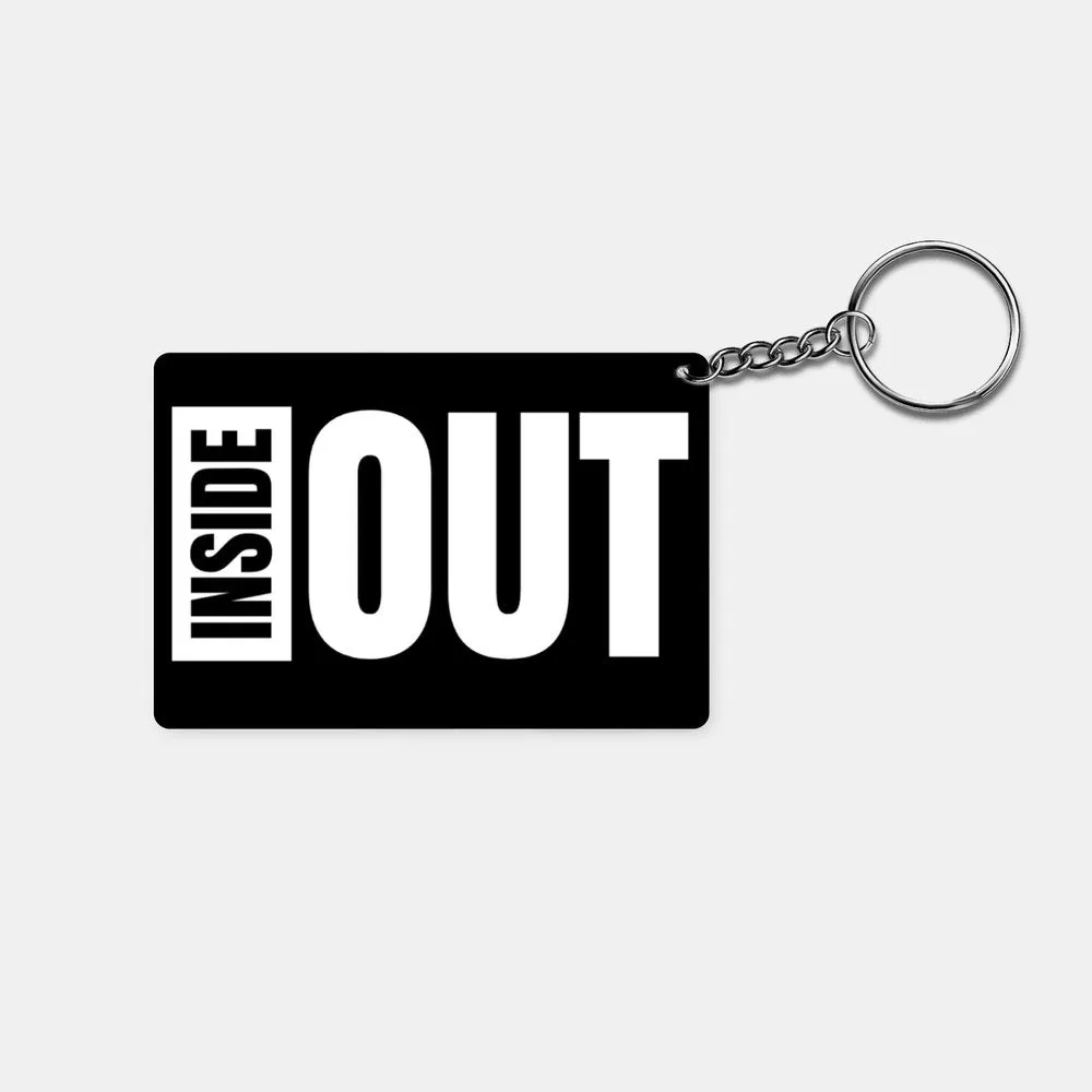 Inside Out: Printed Rectangle Keychain