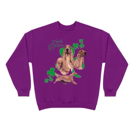 Irish Setters With Shamrocks Design on a Gildan - 18000 - Heavy Blend Sweatshirt (Unisex)