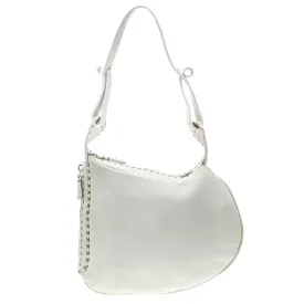 Ivory Selleria Leather Small Oyster Hobo