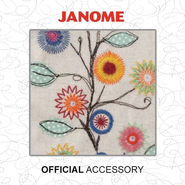Janome Flower Stitcher (1/4 Inch 3/4 Inch Circles) 202261003