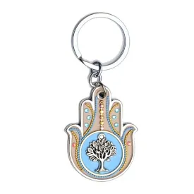Jeweled Hamsa Keyrings & Keychains