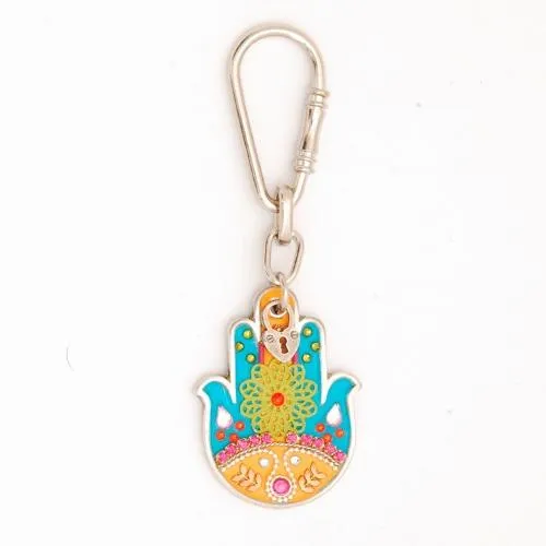 Jeweled Hamsa Keyrings & Keychains