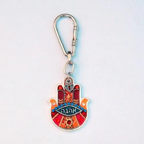 Jeweled Hamsa Keyrings & Keychains