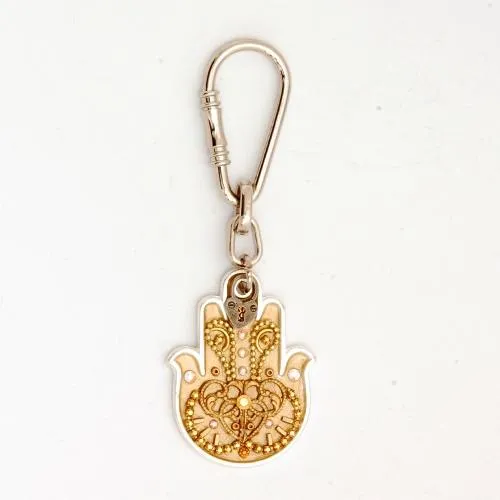 Jeweled Hamsa Keyrings & Keychains