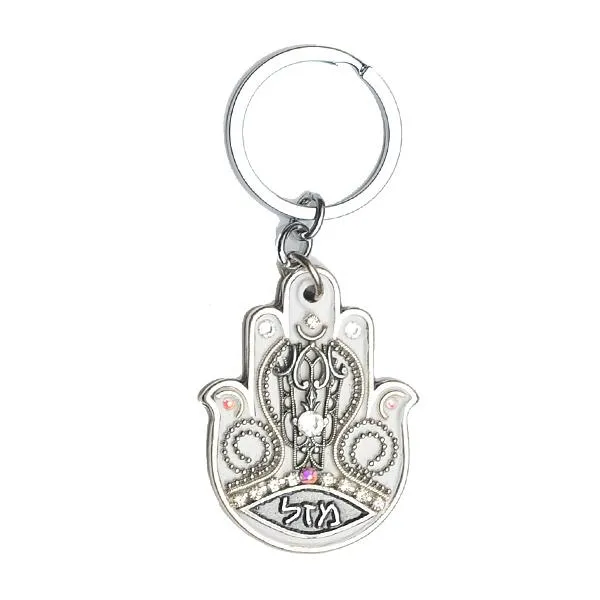 Jeweled Hamsa Keyrings & Keychains