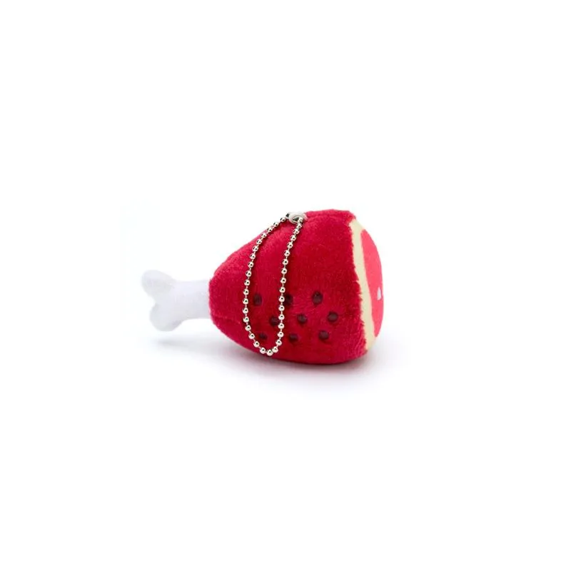 Kawaii Food Party - Hambone Plush Charm by 100% Soft