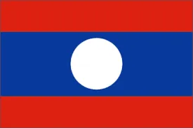 Laos National Flag Printed