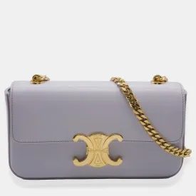 Lavender Calfskin Triomphe East West Chain Bag