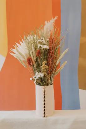 Leather Vase